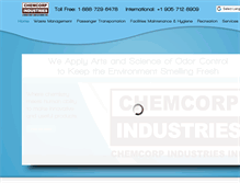Tablet Screenshot of chemcorpinc.com